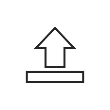 Simgeyi yükle. Web sitesi tasarımı için modern, basit, vektör, simge, mobil uygulama oku, ui. Vektör İllüstrasyonu