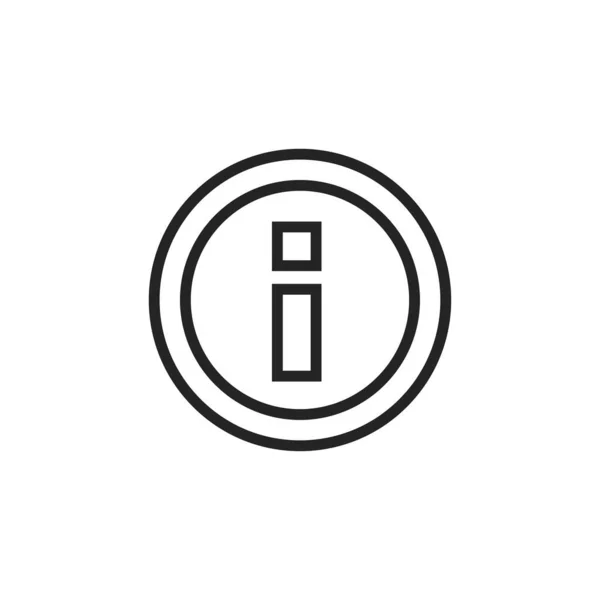 Informationssymbol Alarmsymbol Modern Einfach Vektor Symbol Für Website Design Mobile — Stockvektor