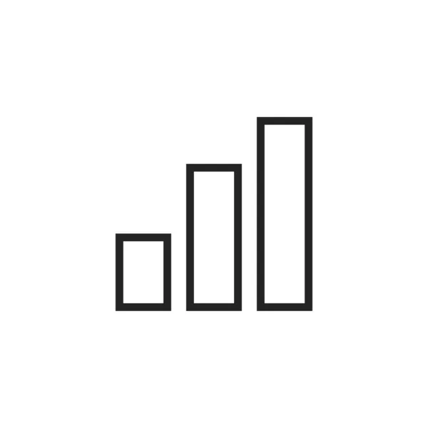 Ícone Barra Status Isolado Fundo Branco Diagrama Símbolo Moderno Simples —  Vetores de Stock