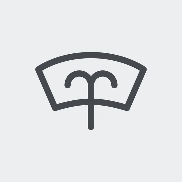 Піктограма Мийки Вітрового Скла Ізольована Фоні Символ Рівня Рідини Сучасний — стоковий вектор