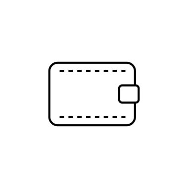 Beyaz arkaplanda izole edilmiş fatura katlama simgesi. Cüzdan sembolü modern, basit, vektör, web sitesi tasarımı için simge, mobil uygulama, ui. Vektör İllüstrasyonu