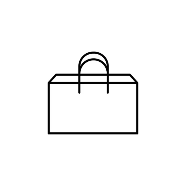 Піктограма Сумки Покупок Ізольована Білому Тлі Купити Символ Сучасний Простий — стоковий вектор