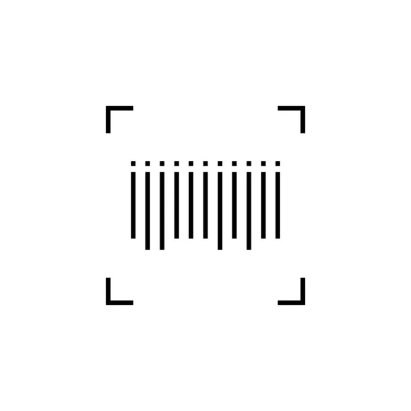 Иконка Сканирования Выделена Белом Фоне Символ Штрих Кода Современный Простой — стоковый вектор