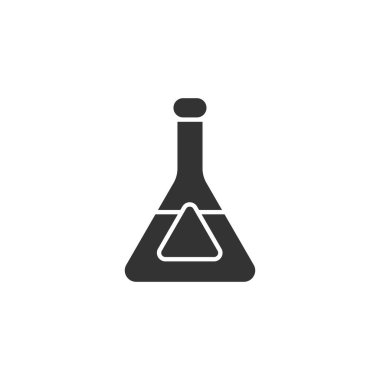 Beyaz arkaplanda şişe simgesi izole edildi. Alkol içeceği sembolü modern, basit, vektör, web sitesi tasarımı için simge, mobil uygulama, ui. Vektör İllüstrasyonu
