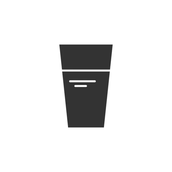 Ikona Vodního Skla Izolované Bílém Pozadí Skleněný Symbol Moderní Jednoduchý — Stockový vektor