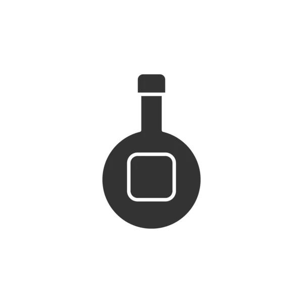Flaschensymbol Isoliert Auf Weißem Hintergrund Alkoholgetränk Symbol Modern Einfach Vektor — Stockvektor
