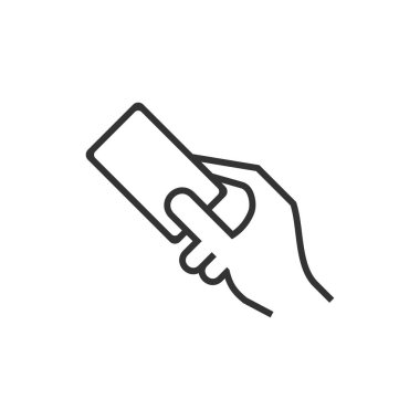 Kredi kartı simgesi beyaz arkaplanda izole edildi. Ödeme sembolü modern, basit, vektör, web sitesi tasarımı için simge, mobil uygulama, ui. Vektör İllüstrasyonu