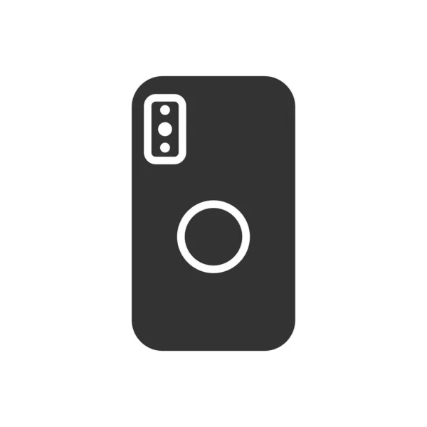 スマートフォンのバックビューアイコンは 白い背景に隔離された ガジェットのシンボルは ウェブサイトのデザイン モバイルアプリ Uiのための現代的 シンプルでベクトル アイコン ベクターイラスト — ストックベクタ