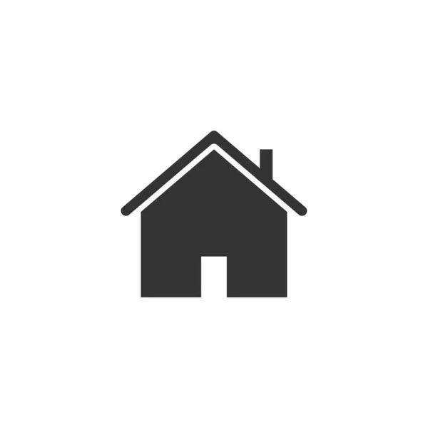 Thuis Pictogram Geïsoleerd Witte Achtergrond Huis Symbool Modern Eenvoudig Vector — Stockvector