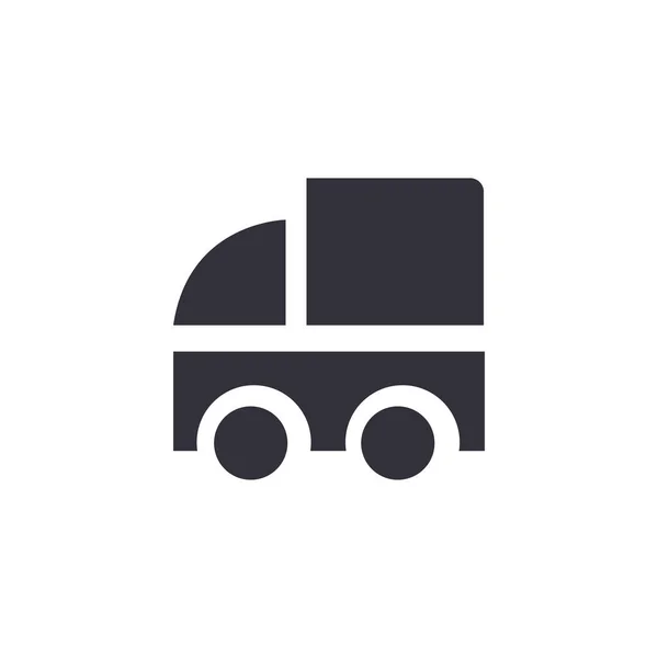 Icona Del Camion Isolato Sfondo Bianco Simbolo Del Veicolo Moderno — Vettoriale Stock