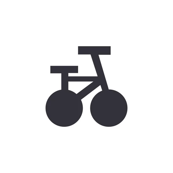 Fietspictogram Geïsoleerd Witte Achtergrond Voertuig Symbool Modern Eenvoudig Vector Pictogram — Stockvector