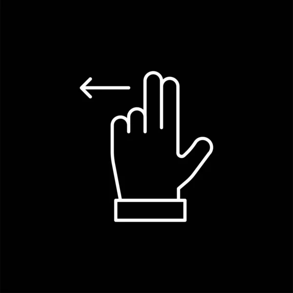 Εικόνα Αφής Χεριών Που Απομονώνεται Λευκό Φόντο Gesture Σύμβολο Σύγχρονο — Διανυσματικό Αρχείο