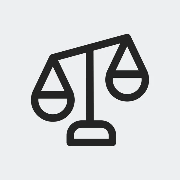 Arka planda denge simgesi izole edildi. Web sitesi tasarımı için modern, basit, vektör, simge ölçeklendir, mobil uygulama, ui. Vektör İllüstrasyonu