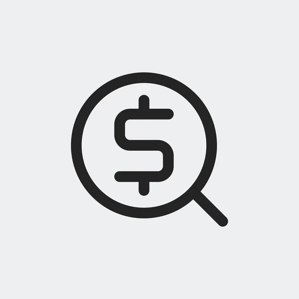 Signo Dólar Aislado Fondo Símbolo Compra Moderno Simple Vector Icono — Archivo Imágenes Vectoriales