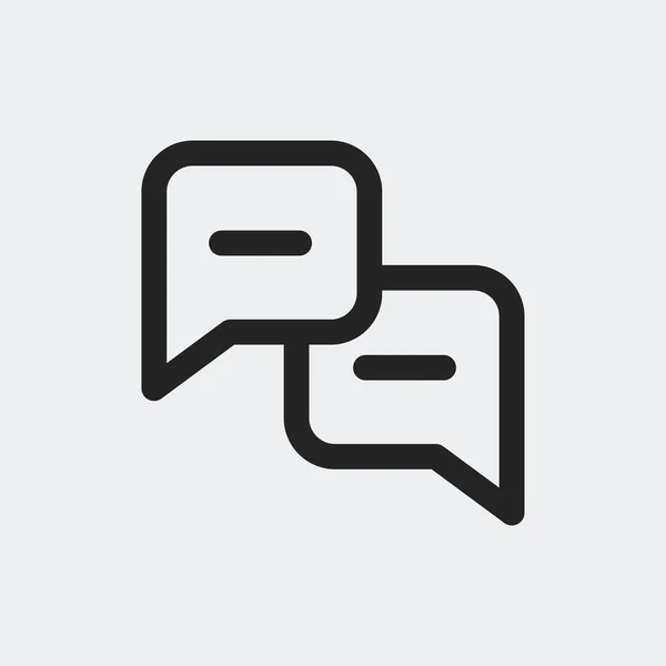 Dialog Symbol Isoliert Auf Dem Hintergrund Chat Symbol Modern Einfach — Stockvektor