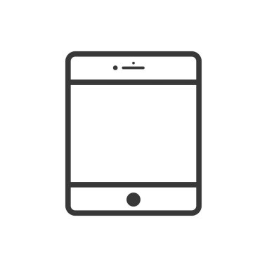Tablet simgesi. Gadget sembolü modern, basit, vektör, web sitesi tasarımı için simge, mobil uygulama, ui. Vektör İllüstrasyonu
