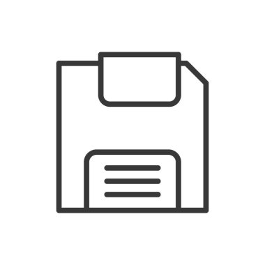 Simgeyi kaydet. Diskette sembolü modern, basit, vektör, web sitesi tasarımı için simge, mobil uygulama, ui. Vektör İllüstrasyonu