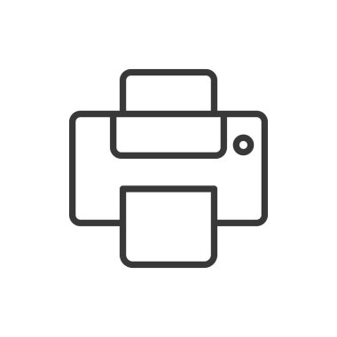 Yazıcı simgesi. Web sitesi tasarımı için modern, basit, vektör, simge, mobil uygulama, ui. Vektör İllüstrasyonu