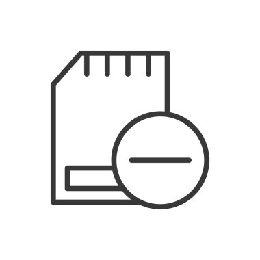 Hafıza kartı simgesi. Hafıza kartı sembolü modern, basit, vektör, web sitesi tasarımı için simge, mobil uygulama, ui. Vektör İllüstrasyonu