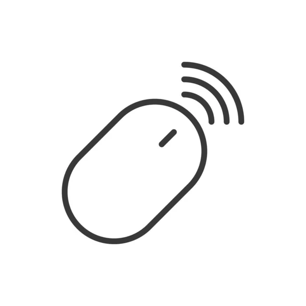 Ícone Mouse Sem Fio Símbolo Dispositivo Moderno Simples Vetor Ícone — Vetor de Stock