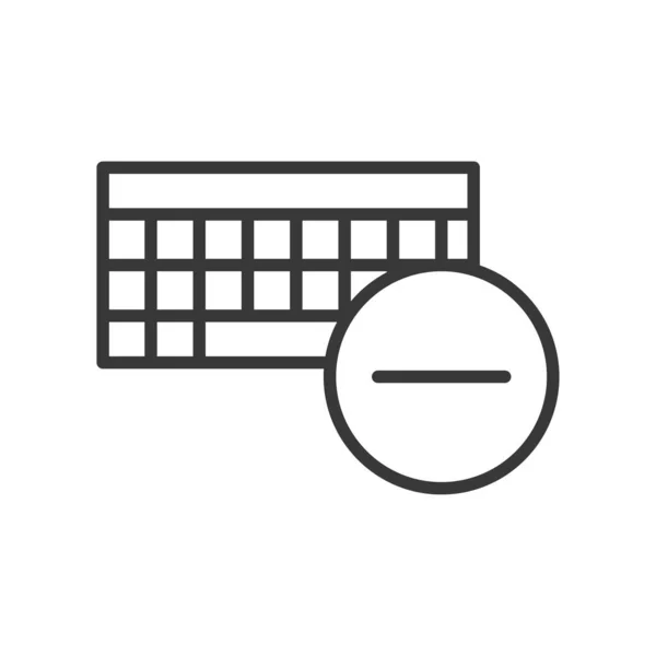 Toetsenbord Icoon Computer Symbool Modern Eenvoudig Vector Icoon Voor Website — Stockvector