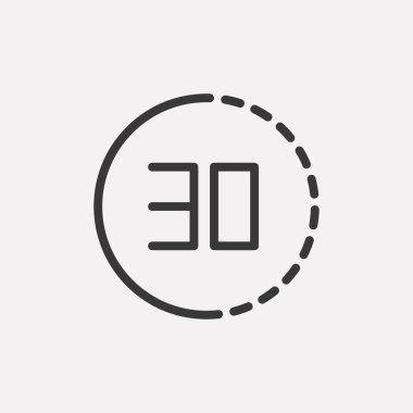 Zamanlayıcı simgesi arka planda izole edildi. Fotoğraf sembolü modern, basit, vektör, web sitesi tasarımı için simge, mobil uygulama, ui. Vektör İllüstrasyonu