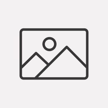 Görüntü arka planda izole edildi. Galeri sembolü modern, basit, vektör, web sitesi tasarımı için simge, mobil uygulama, ui. Vektör İllüstrasyonu