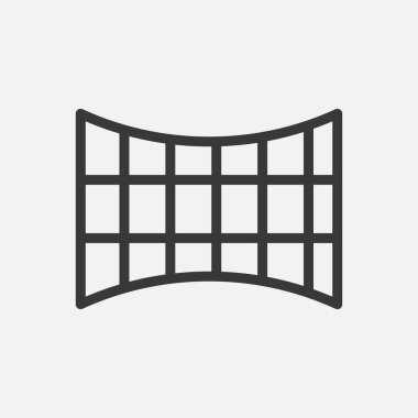 Izgara simgesi arka planda izole edildi. Fotoğraf sembolü modern, basit, vektör, web sitesi tasarımı için simge, mobil uygulama, ui. Vektör İllüstrasyonu