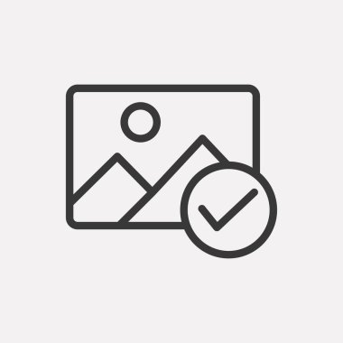 Görüntü arka planda izole edildi. Galeri sembolü modern, basit, vektör, web sitesi tasarımı için simge, mobil uygulama, ui. Vektör İllüstrasyonu