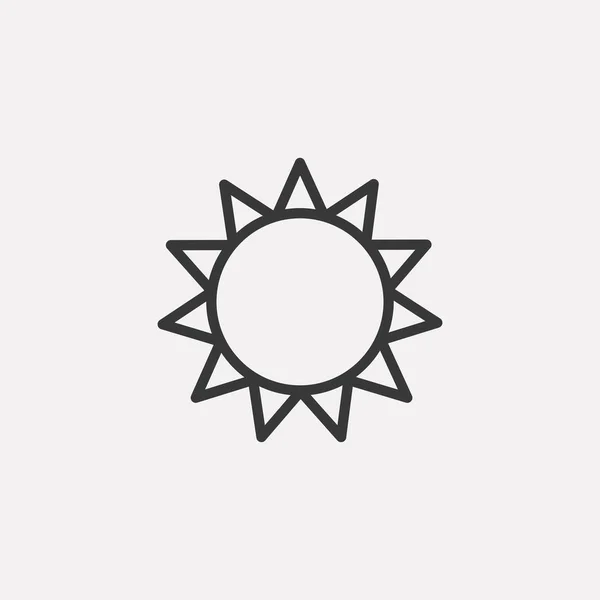 Icono Del Sol Aislado Fondo Símbolo Fotografía Moderno Simple Vector — Archivo Imágenes Vectoriales