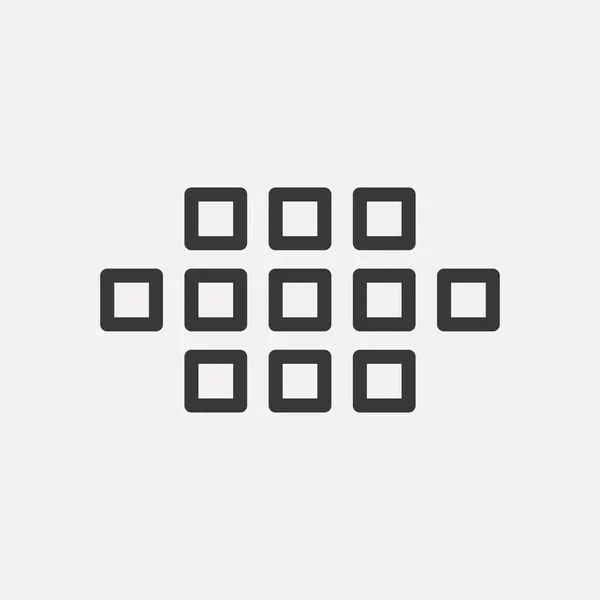 Цифри Піктограми Ізольовані Тлі Символ Фотографії Сучасний Простий Векторний Іконка — стоковий вектор