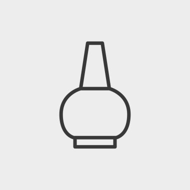 Arka planda spa lambası simgesi izole edildi. Aromaterapi sembolü modern, basit, vektör, web sitesi tasarımı için simge, mobil uygulama, ui. Vektör İllüstrasyonu