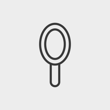 Ayna simgesi arka planda izole edildi. Güzellik sembolü modern, basit, vektör, web sitesi tasarımı için simge, mobil uygulama, ui. Vektör İllüstrasyonu