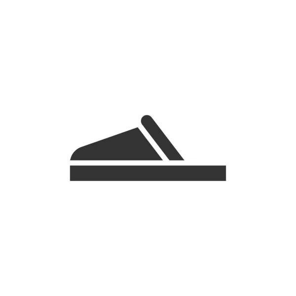 Icono Zapatilla Aislado Sobre Fondo Blanco Símbolo Calzado Moderno Simple — Vector de stock