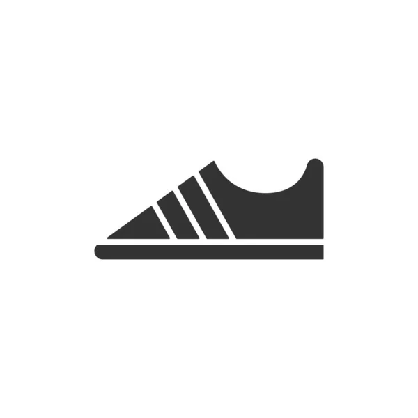 Icono Zapatillas Aisladas Sobre Fondo Blanco Símbolo Calzado Moderno Simple — Vector de stock