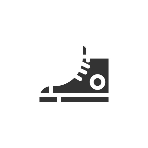 Ícone Tênis Isolado Fundo Branco Calçado Símbolo Moderno Simples Vetor —  Vetores de Stock