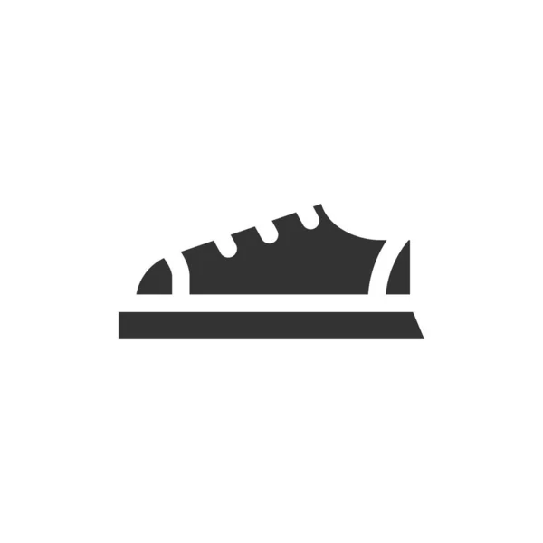 Icono Zapatillas Aisladas Sobre Fondo Blanco Símbolo Calzado Moderno Simple — Vector de stock