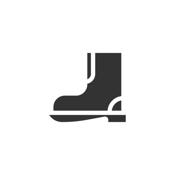 Icono Arranque Aislado Sobre Fondo Blanco Zapato Invierno Símbolo Moderno — Vector de stock