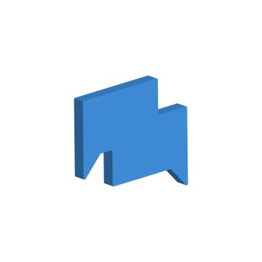 Beyaz arkaplanda konuşma balonu simgesi izole edildi. Sohbet sembolü modern, basit, vektör, web sitesi tasarımı için simge, mobil uygulama, ui. Vektör İllüstrasyonu