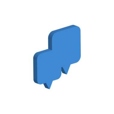 Beyaz arkaplanda konuşma balonu simgesi izole edildi. Sohbet sembolü modern, basit, vektör, web sitesi tasarımı için simge, mobil uygulama, ui. Vektör İllüstrasyonu