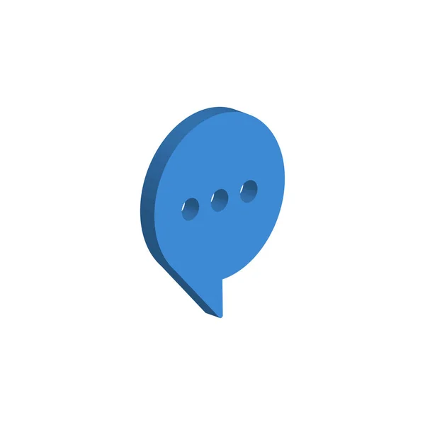 Reech Bubble Icon Isolated White Background Символ Chat Современный Простой — стоковый вектор