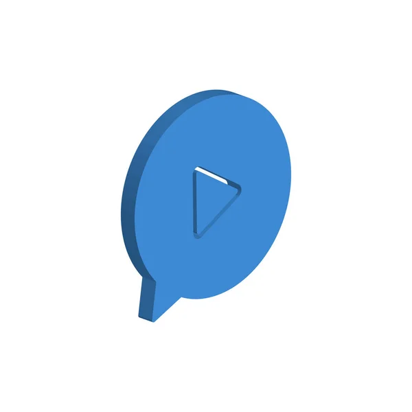 Sprachblasensymbol Isoliert Auf Weißem Hintergrund Chat Symbol Modern Einfach Vektor — Stockvektor