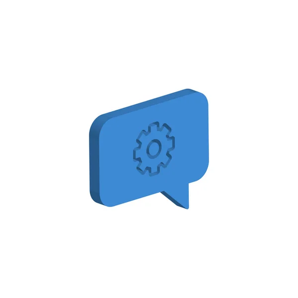 Speech Bubble Icon Isolated White Background Chat Symbol Modern Simple — Stock Vector