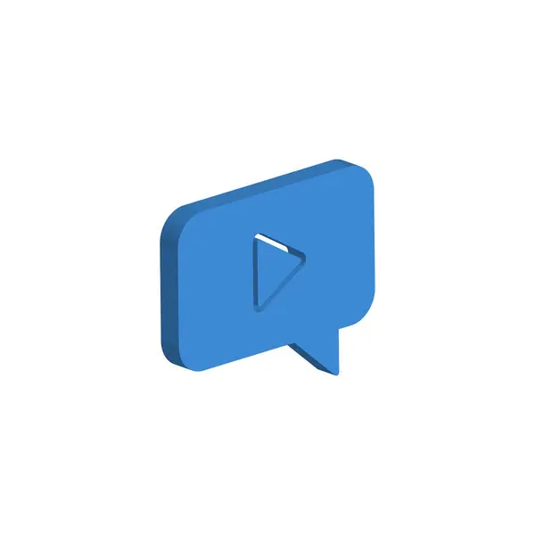 Sprachblasensymbol Isoliert Auf Weißem Hintergrund Chat Symbol Modern Einfach Vektor — Stockvektor