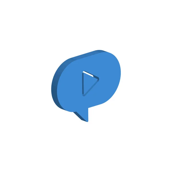 Reech Bubble Icon Isolated White Background Символ Chat Современный Простой — стоковый вектор