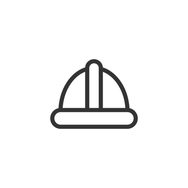 Icona Casco Isolato Sfondo Bianco Simbolo Costruzione Moderna Semplice Vettore — Vettoriale Stock