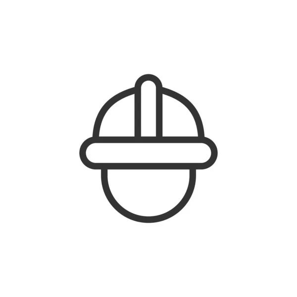 Icône Constructeur Isolée Sur Fond Blanc Symbole Ouvrier Moderne Simple — Image vectorielle
