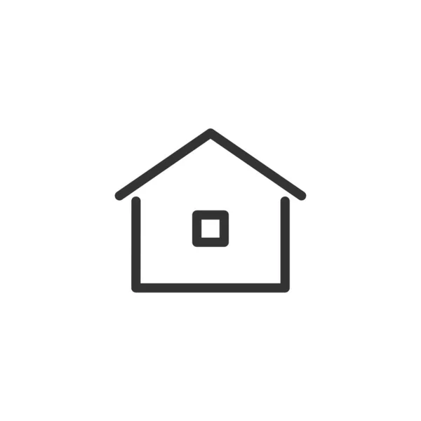 Icono Inicio Aislado Sobre Fondo Blanco Casa Símbolo Moderno Simple — Vector de stock