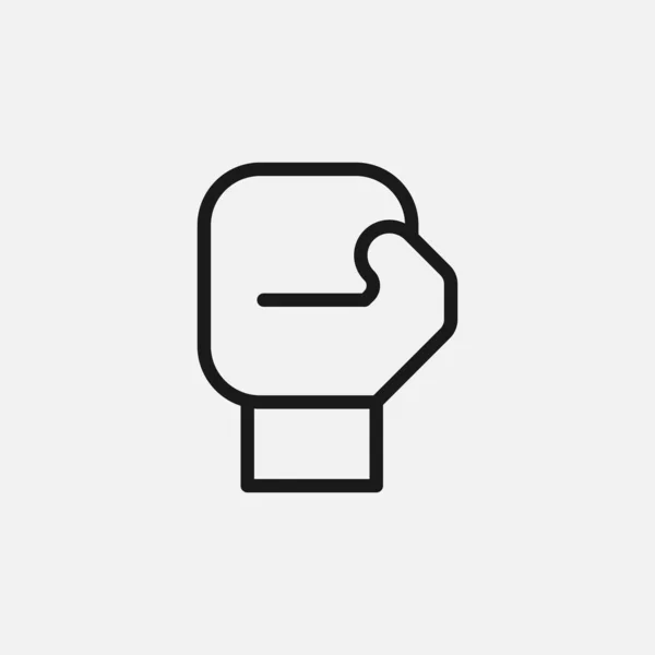 Boxhandschuh Symbol Isoliert Auf Weißem Hintergrund Aktivitätssymbol Modern Einfach Vektor — Stockvektor