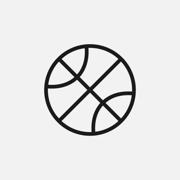 篮球图标孤立于背景之外 球符号现代 图标网站设计 移动应用 病媒图解 — 图库矢量图片
